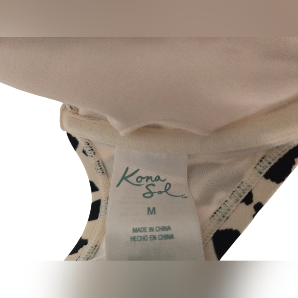 Kona Sol Leopard Print Bikin Size Medium - Picture 3 of 7